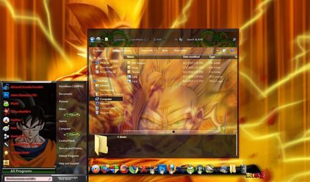 Windows 7 Themes: Dragon Ball Z