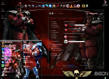 Windows 7 Themes: M.Bison