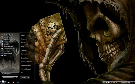 Windows 7 Themes: Evil Side Grim Reaper beta