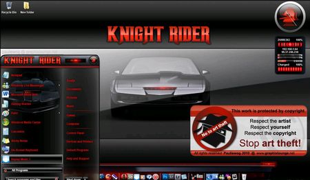 Windows 7 Themes - Knight Rider Version 2