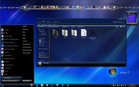 Windows 7 Themes: Less7 Style