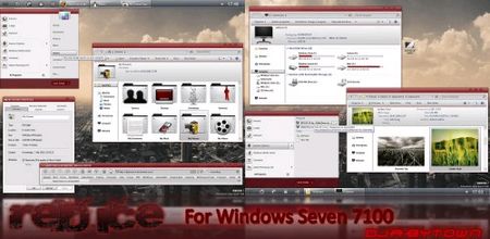 Free RED VS7 Style - Theme for Windows 7