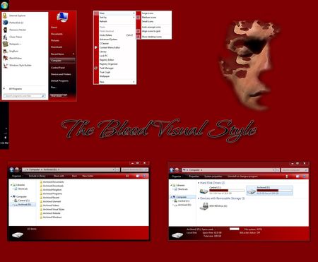 Windows 7 Themes - The Blood VS Beta