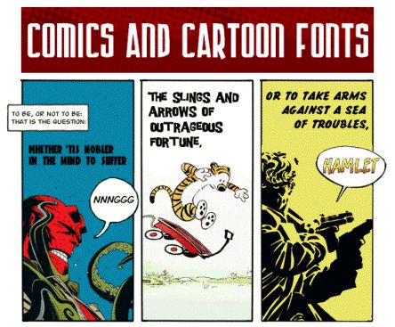 Comics and Cartoon Fonts