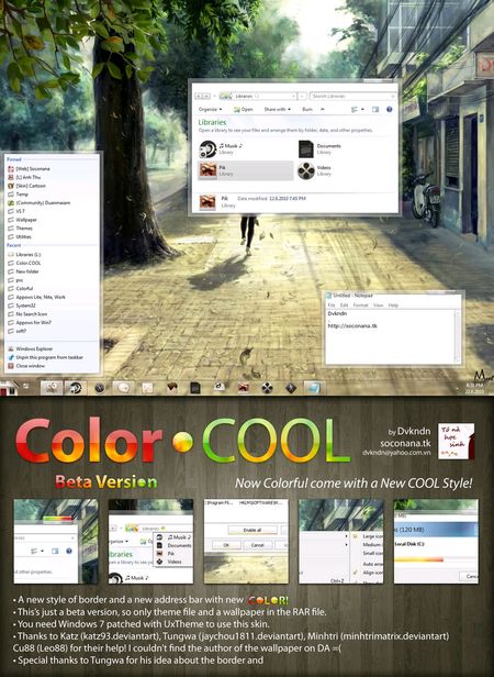 Color.COOL - Theme for Windows