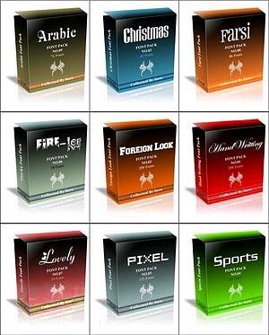 Multi font set Multi font set